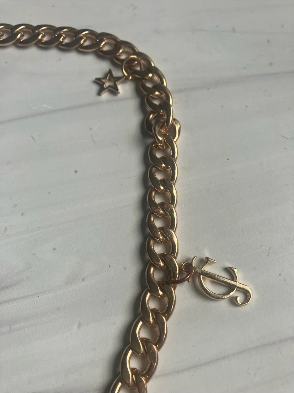 Juicy Couture Gold Charms Chain Belt